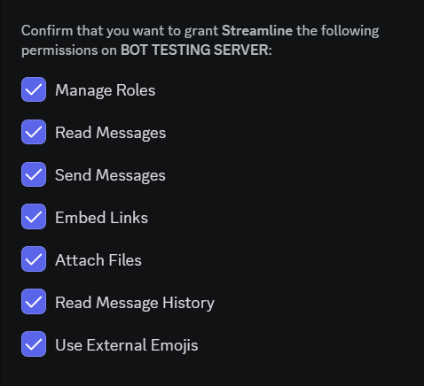 Required Permissions